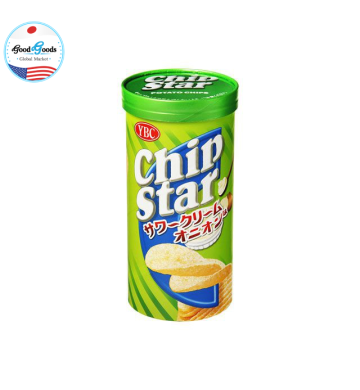 Snack khoai tây YBC Chip Star vị kem chua hành tây 50g (Hộp)